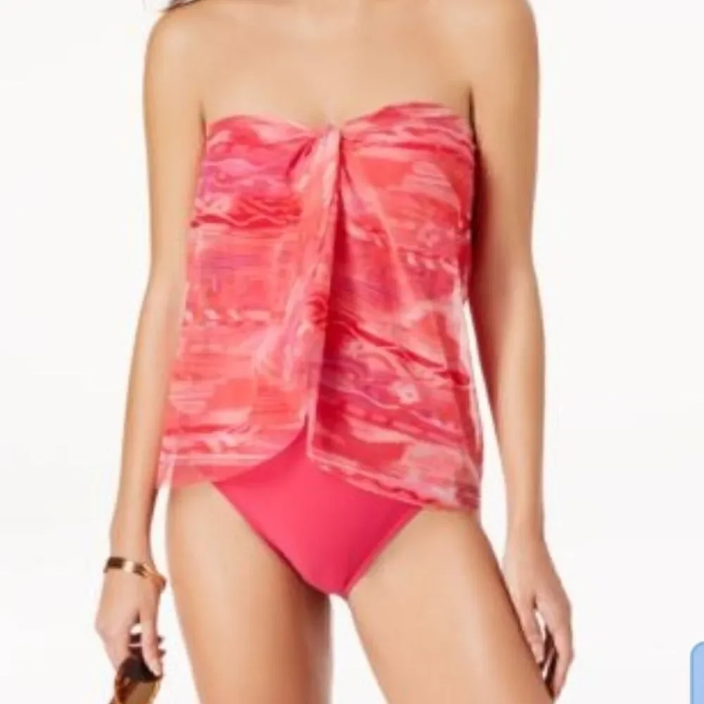 Lauren Semi Sheer Draped Swimsuit Size 4